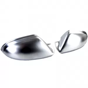 Silver mirror caps for replacement for Audi A6 C7 4G 11-18 without lane assist