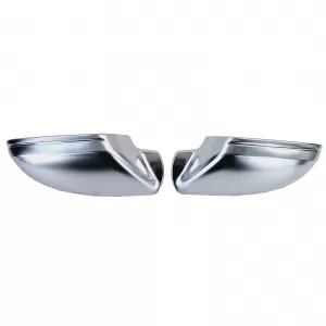 Silver mirror caps for replacement for Audi A6 C7 4G 11-18 without lane assist