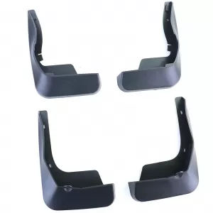 Mud flap set front and rear black for Peugeot 308 T9 pre-facelift 13-16