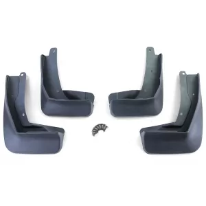 Mud flap set front and rear black for VW Touran II 2015-2021