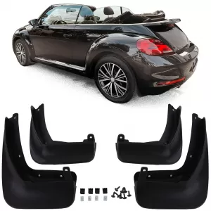 image-65-Premium mud flap set front and rear for VW Beetle + Cabrio 5C 11-19