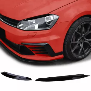Headlight Eyebrows Evil Look Black Gloss suitable for VW Golf 7 12-21