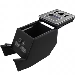 Scatola di stoccaggio per bracciolo della console centrale nera adatta per Mercedes V-Class W447-image-6204759