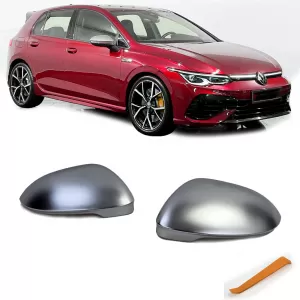 image-64-Mirror caps silver matte for replacement for VW Golf 8 + ID.3 with lane assist