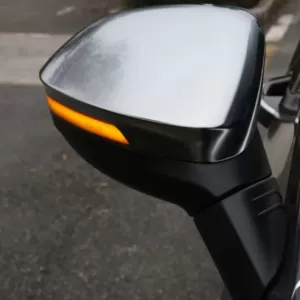 Mirror caps silver matte for replacement for VW Golf 8 + ID.3 with lane assist
