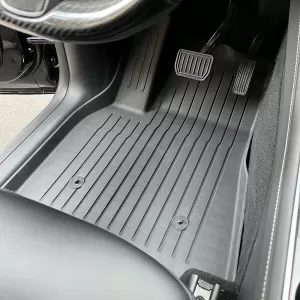 3D Floor Mats Black PREMIUM LINE suitable for Tesla Model Y from 2019