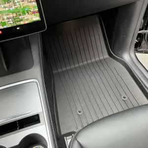 3D Floor Mats Black PREMIUM LINE suitable for Tesla Model Y from 2019