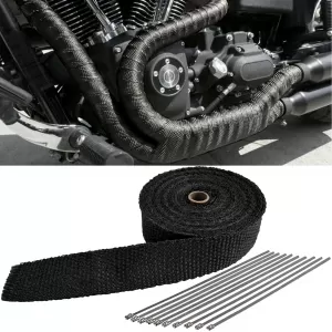 Auspuff Hitzeschutzband Thermoband Schwarz bis 900°C  50mmx2mm 10Meter