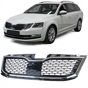 Sport grille black chrome fits for Skoda Octavia 5E Facelift 17-20