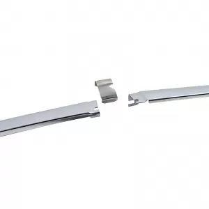 Finiture in cromo paraurti anteriore EU 1,8 mm 3 pezzi adatto per Mercedes SL R107 71-89-image-6204920