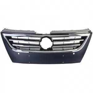 Black radiator grille with chrome strips fits VW Passat CC 2008-2012