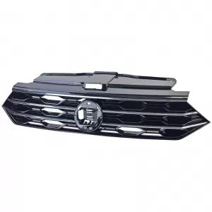 Radiator grille black with chrome strips fits VW T-Roc 2017-2021
