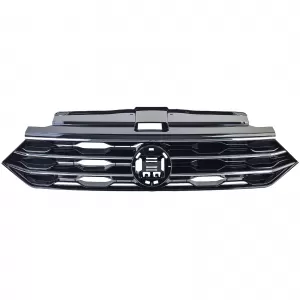 Radiator grille black with chrome strips fits VW T-Roc 2017-2021