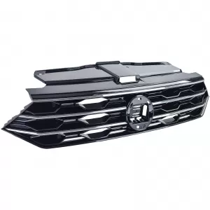 Radiator grille black with chrome strips fits VW T-Roc 2017-2021