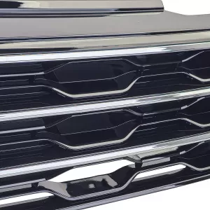 Radiator grille black with chrome strips fits VW T-Roc 2017-2021