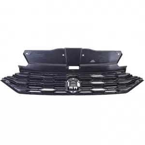 Radiator grille black with chrome strips fits VW T-Roc 2017-2021