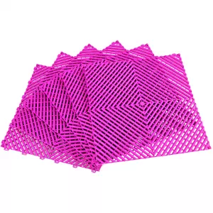 image-31-RAMROXX Performance floor tile garage floor Floor Pink 40x40cm 6 pieces 0.96sqm