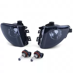 Clear glass fog lights black smoke set suitable for 5 Series BMW F10 F11 10-13