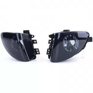 Clear glass fog lights black smoke set suitable for 5 Series BMW F10 F11 10-13