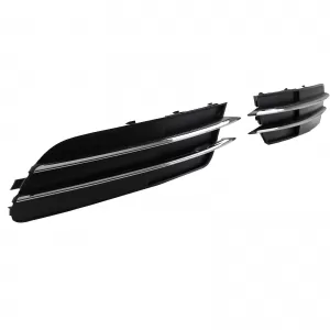 Grille trims bumper chrome for Audi A6 C7 4G 10-14 without S-Line