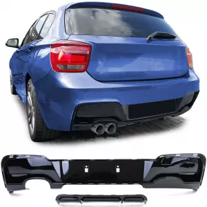 image-24-Performance hátsó diffúzor fényes fekete BMW 1-es F20 F21 120 125 11-15