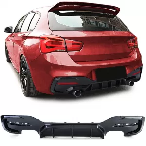 Performance rear diffuser duplex 4-pipe fits BMW 1 Series F20 F21 M135 M140 15-19