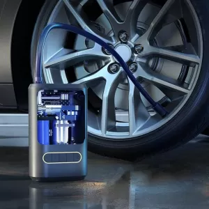 Battery compressor air pump with display power bank flashlight