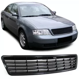 Sport grille radiator grille without emblem black for Audi A6 4B C5 sedan avant 97-01