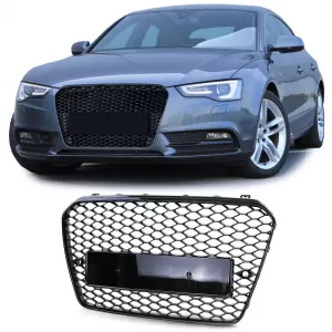 image-64-Sport hűtőrács embléma nélkül fényes fekete Audi A5 B8 8T 11-17