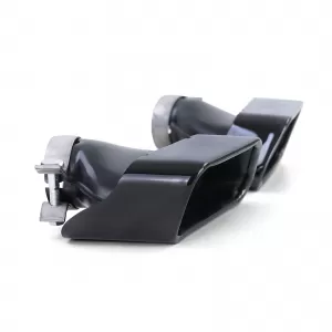 Terminali di scarico V8 550 stile neri adatti per BMW Serie 5 F10 F11 535i 535d-image-6205169