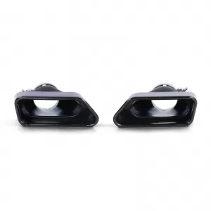 Terminali di scarico V8 550 stile neri adatti per BMW Serie 5 F10 F11 535i 535d-image-6205170