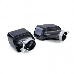 Terminali di scarico V8 550 stile neri adatti per BMW Serie 5 F10 F11 535i 535d-image-6205172