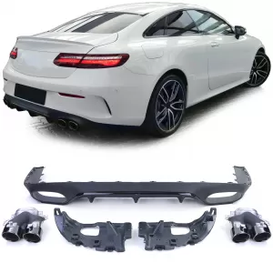 image-30-Hátsó diffúzor sport-look kipufogóvégekkel Mercedes E Coupe C238 AMG Line modellekhez