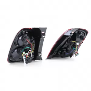 Fari posteriori in vetro trasparente rossi adatti per Fiat 500 2007-2015-image-6205345