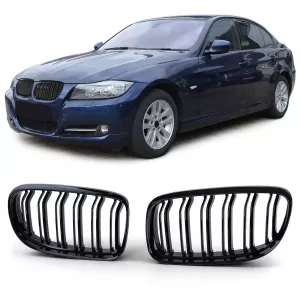 image-68-Sport dupla lamellás performance fényes fekete vese hűtőrács BMW 3-as E90 E91 08-12