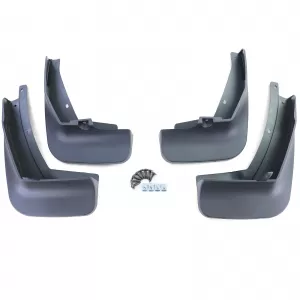 Mud flap set front and rear black for VW Tiguan 2 AD1 from 16