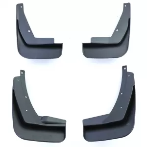 Mud flap set front and rear black for VW Tiguan 2 AD1 from 16