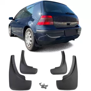 Mud flap set front and rear black for VW Golf 4 97-06 Golf 5 05-09