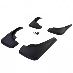 Mud flap set front and rear black for VW Golf 4 97-06 Golf 5 05-09