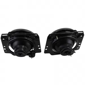 Headlights H4 Black Smoke ribbed with crosshair for VW Golf 2 83-91