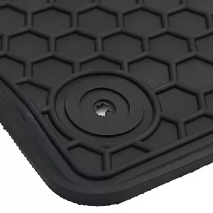 Car Rubber Floor Mats Black Premium Set for VW ID.4 from 2020