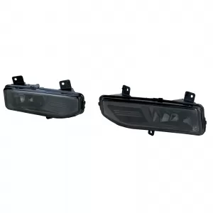 Clear Glass Fog Light Set Black Smoke for Nissan Qashqai 17-21