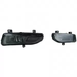 Clear Glass Fog Light Set Black Smoke for Nissan Qashqai 17-21