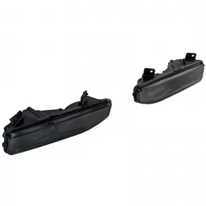 Clear Glass Fog Light Set Black Smoke for Nissan Qashqai 17-21