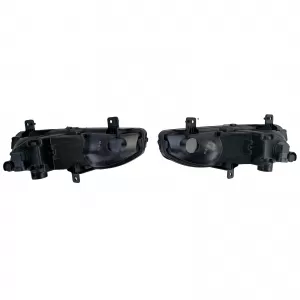 Clear Glass Fog Light Set Black Smoke for Nissan Qashqai 17-21