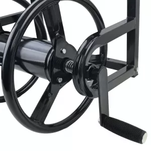 RAMROXX® wall-mounted hose reel 38 m – sturdy steel frame + brass joint