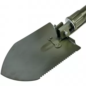 RAMROXX Lopată Pliabilă de Supraviețuire Verde Oliv Lopată Săpăligă Fierăstrău inclusiv. Pungă-image-6205688