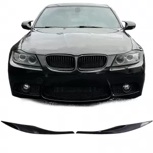 image-68-Fényszóró szemöldök Evil Eye fényes fekete BMW 3-as E90 E91 05-12