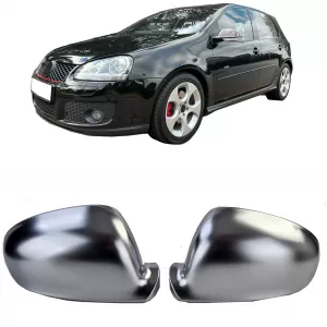 image-65-Replacement mirror cap set Performance aluminum look for VW Golf 5 2003-2009