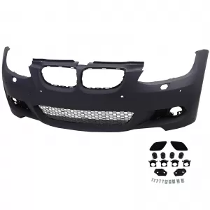 Paraurti kit carrozzeria sportivo con minigonne laterali adatto per BMW Serie 3 E92 E93 06-10 pre-facelift-image-6205825